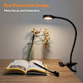 Miniatyrbild 8 av 8: Skrivbordslampa med automatisk avstängningstimer, flexibel svanhals, ögonvård och 3 färglägen, justerbar ljusstyrka för läsning, minnesfunktion, USB-driven och robust