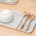 Miniatyrbilde 4 av 5: Avløpsbrett husholdning dobbelt dekk brett rektangulært tebrett fruktbrett kreativt avløpskurv