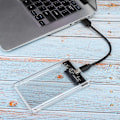 Miniatyrbild 3 av 5: Transparent 2,5 tums SATA HDD SDD Box Case Typ C Mobil Hårddisk Extern Kapsling UASP