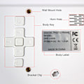 Miniatyrbild 6 av 8: Digital fotoram 10 tum 1024x600 LCD väckarklocka fjärrkontroll 100‑240V för hem EU-kontakt