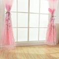 Miniatyrbilde 4 av 6: Polyester Floral Pattern Vindus Tulle Voile Gardin Soverom Stue Innredning (Rosa)