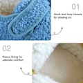 Miniatyrbild 3 av 5: 1 par Unisex Barn Toddler Tofflor Strumpor, Konstgjorda Ulltofflor med Halkfri Gummisula (Inre längd 13.5cm) blue 13.5cm