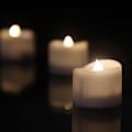 Miniatyrbild 3 av 8: Batteridrivna med Timer Flamlösa Flimrande LED, Realistiska Ljus Rökfria Droppfria för Inomhus- och Utomhusdekor, 12 st