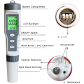 Miniatyrbild 2 av 5: Bärbar pH-mätare för hydroponiska system, digital salthaltsmätare med mångsidig 5-i-1-funktionalitet, kompakt design för pooler och akvarier