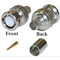 Miniatyrbild 2 av 5: Adapter för CCTV, BNC hane till RCA hona omvandlare säkerställer stabil signalöverföring, förnicklad kropp korrosionsbeständighet anpassningsbar för olika