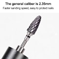 Miniatyrbilde 5 av 5: Tornado Nail Carbide Bit, Toveis Rotasjon
