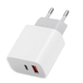 Pikkukuva 4 / 5: PD-laturi 20 W M3 matkapuhelintabletti TypeC pikalatausmatkaseinäsovitin 100V240V (EU-pistoke)