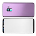Miniatyrbilde 8 av 8: Telefon Bakre Bakglass Deksel Front Skjerm Glass Linse Erstatningssett for Samsung S9 G960 Lilla