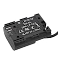 Miniatyrbillede 3 af 8: Type C LPE6 Fuld Dekodet Dummy Batteri DC Kobler Strømadapter til 5D4 6D2 7D Kamera