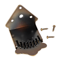 Miniatyrbild 4 av 8: 8-strängad mandolin-stränghållare fjädermönster utmärkt metall bronsfärgad mandolin-stränghållare