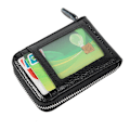 Miniatyrbillede 1 af 3: Anti-tyveri læder strømlinet pung kortholder RFID hardware