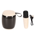 Miniatyrbild 1 av 5: Mikrofon Bluetooth-högtalare RGB-ljus Mini Karaoke-maskin med en mikrofon för hushållsparty