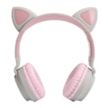 Miniatyrbilde 4 av 5: Kattørehodetelefoner 3D LED-lys Trådløs Bluetooth 5.0 Foldbare hodesett med mikrofon