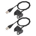 Pikkukuva 4 / 5: 2 kpl 55 cm:n USB-latauskaapeli Fitbit Charge 4 -älykellolle, varaosalaturi, lataustelakka