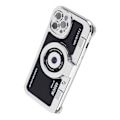 Pikkukuva 5 / 8: Luovuuden Plating-matkapuhelinkotelo Kannettava Retro-kamerapuhelinkotelo Kantohihnalla Iphonelle Iphonelle 13 Pro