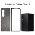Pikkukuva 7 / 8: Galaxy Z Fold 3:lle tarkoitettu nahkainen puhelinkotelo, pölytiivis, taittuva näytön puhelinkotelo, naamiovihreä