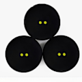 Miniatyrbild 4 av 7: Professionella Squashbollar för Träning, Två Gula Prickar Långsam Racketboll för Erfarna Spelare (Unisex), Set om 2, Förbättrade Utomhussporter