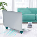Miniatyrbild 3 av 5: Svampformad ergonomisk laptopkylare, halkfri silikon laptopställ för hemmakontor, grön