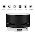 Miniatyrbild 7 av 8: Trådlös Högtalare, Mini Små Metallhögtalare Klart Ljud Bärbar Bluetooth, Stöder FM-funktion LED-stämningsljus, 4 Timmar Non-Stop Rock, Bluetooth