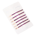 Pikkukuva 1 / 2: 6 kpl Muodikkaat naiset Seos Hiussolki Hiustappi Bobby Pin Barrette (Kulta   Tumma Violetti, Lyhyt)