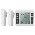 Miniatyrbillede 2 af 5: Trådløs digitalt hørbart alarm køleskabs termometer med 2 stk sensor min/maks display