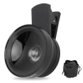 Pikkukuva 2 / 8: Puhelimen objektiivi 2 in 1 HD Professional Universal Clip 0.45X Laajakulma 12.5X Makro-objektiivi matkapuhelimelle Tabletti Musta