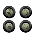 Miniatyrbild 1 av 7: Digital Hygrometer Termometer, Lätt Att Installera, För Miljöövervakning Inomhus/Utomhus, Brett Temperaturtest Från -50°C Till +70°C, Två I Ett