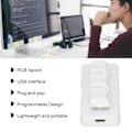Pikkukuva 8 / 8: 3-näppäiminen näppäimistö RGB-taustavalaistuksella, 3 näppäintä, USB-liitäntä, Mini-mekaaninen ohjelmoitava Plug and Play -makronäppäimistö tietokoneelle, valkoinen