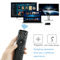 Pikkukuva 3 / 6: Langaton kaukosäädin 2.4G USB-vastaanottimella, ääni syöttö älytelevisiolle Android TV Box HTPC PC Projektori Musta