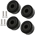 Miniatyrbilde 2 av 7: Pakke med 4 absorberføtter 40 mm x 20 mm Subwoofer Aluminium Høyttaler Absorberføtter for Skruing (40 mm x 20 mm, Svart)