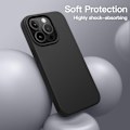 Pikkukuva 2 / 2: Täysi reunainen suoja ja tyylikäs muotoilu iPhone 15 -puhelimelle, mattamusta kuori