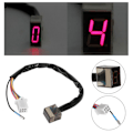 Miniatyrbillede 1 af 8: Universal Motorcykel LED Digital Gear Indikator Speed Shift Koblingssensor Tilbehør