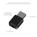 Pikkukuva 2 / 5: USB Bluetooth 5.0 Langaton Ääniadapteri Lähetin Vastaanotin 2 in 1 TV:lle, Kannettavalle Tietokoneelle, Autolle, Kotiäänentoistojärjestelmälle
