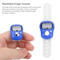 Miniatyrbilde 8 av 8: Elektrisk fingerteller med tilbakestillbar 5-sifret LCD håndteller for bønn og gangeMørkeblå