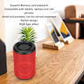 Miniatyrbild 6 av 8: Bluetooth-högtalare Multifunktionell RGB Liten Bärbar Högtalare för Utomhusbruk Hem Resa Fest Röd