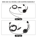Miniatyrbillede 1 af 2: Call Center Headset med Mikrofon Håndfri Støjreducerende Monaural Øretelefon med 3,5 mm Interface til Bordtelefon