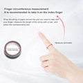 Miniatyrbillede 5 af 5: Mobiltelefon BT-forbindelse Smart Ring Health Tracker Genopladelig Vandtæt Smart Ring til mænd og kvinder