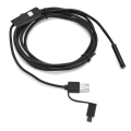 Pikkukuva 3 / 5: 6LED-tarkastuskamera 8 mm:n teräväpiirtoportaaton himmennys USB