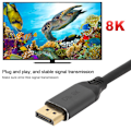 Pikkukuva 3 / 5: DisplayPort-DisplayPort-kaapeli 1.4 8K 240Hz ääni- ja videokaapeli 1M PC-TV:lle