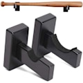 Miniatyrbild 1 av 5: Solid Handgjord Massiv Trä Basebollträ Display Väggfäste, Anpassade Skyddande Rackfästen med Mjuk Filtfodring för Enkel Installation