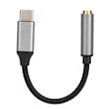 Pikkukuva 5 / 5: D0101 USBC Type C -sovitinportti 3,5 mm:n Aux-ääniliitäntään Kuulokkeet Kuulokkeet USB-kaapeli (harmaa)