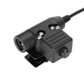 Miniatyrbild 3 av 5: U94 PTT-adapter headsettillbehör PU dragtråd PTT för UV9R PLUS för UVXR för BF9700
