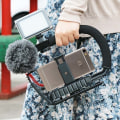 Miniatyrbild 2 av 2: DV Handheld C-formad videostabilisator blixtstativ stabilisator
