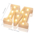 Miniatyrbillede 1 af 5: LED 26 bogstavslys, tal, ampersand og symbol kærlighed H
