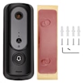 Miniatyrbild 2 av 8: Trådlös dörrklocka kamera för Tuya APP-funktion WIFI Mänsklig kroppssensor Realtidsövervakning Videodörrklocka Svart