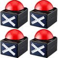 4 stk. Spil Buzzer, Spil Buzzer Alarm Lyd Afspil Knap Med Lys Trivia Quiz Got Talent Buzzer Spil