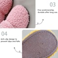 Miniatyrbild 4 av 5: 1 par Unisex Barn Toddler Tofflor Strumpor, Konstgjorda Ulltofflor med Halkfri Gummisula (Inre längd 13.5cm) pink 13.5cm