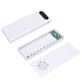 Pikkukuva 8 / 8: 18650-akkupidike 10 W DIY-virtapankkikotelo Kannettava akkulaturi LCD-näytöllä 10 akulle
