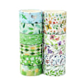 Miniatyrbild 1 av 5: Blommigt Washi Tejp Set, 12 Livfulla Rullar för Konst och DIY-hantverk, Högkvalitativt Papper, Långvarig Färg, Elegant Presentförpackning, Skadar Inte