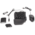 Miniatyrbillede 2 af 8: Halv hånd gaming tastatur og mus combo kablet gaming mus konverter til Android til Harmony til IOS 10.0‑13.3